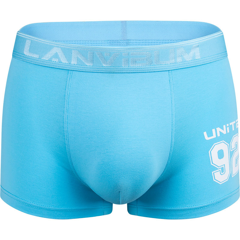 Boxeri bărbați din bumbac, talie medie, respirabili