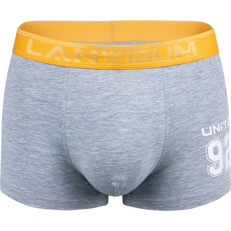 Boxeri bărbați din bumbac, talie medie, respirabili