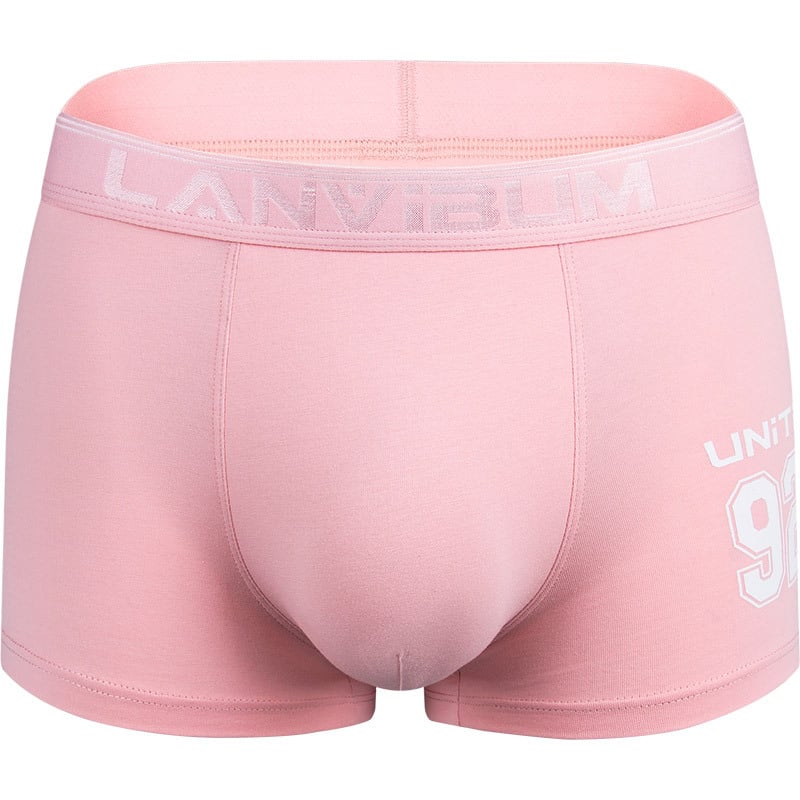 Boxeri bărbați din bumbac, talie medie, respirabili