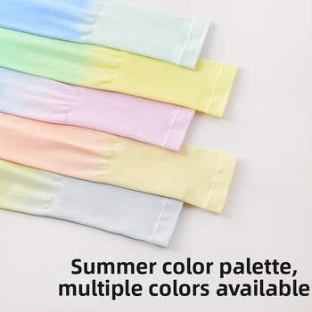 Kültéri kerékpározáshoz hűtő ujjvédő — Gradiens mintázat, Nylon 70-80% anyag