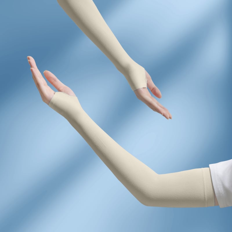 Kültéri kerékpározáshoz hűtő ujjvédő — Gradiens mintázat, Nylon 70-80% anyag