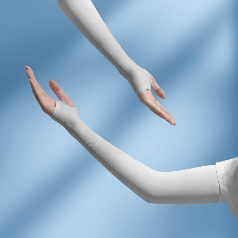 Kültéri kerékpározáshoz hűtő ujjvédő — Gradiens mintázat, Nylon 70-80% anyag