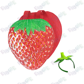 Set cosplay cu temă de căpșună pentru părinți și copii – EYOOYE – Primăvara 2025 – Tema căpșună