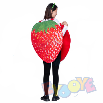 Set cosplay cu temă de căpșună pentru părinți și copii – EYOOYE – Primăvara 2025 – Tema căpșună