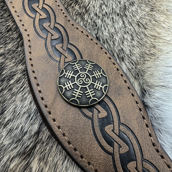 Srednjovjekovna kružna čelenka s valovitim uzorkom, cosplay rekvizit u nordijskom Viking stilu, Hay Fane, za odrasle, proljeće 2024