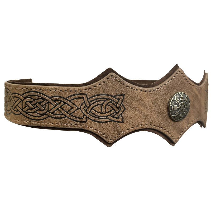 Srednjovjekovna kružna čelenka s valovitim uzorkom, cosplay rekvizit u nordijskom Viking stilu, Hay Fane, za odrasle, proljeće 2024