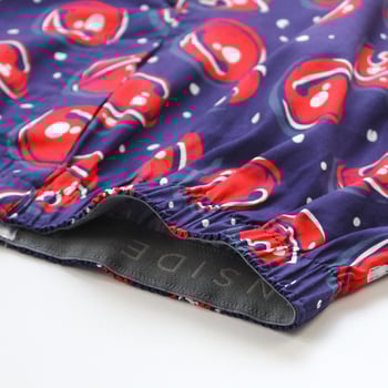 Șorturi boxeri pentru bărbați, croială lejeră, imprimare digitală, 100% bumbac, respirabile, talie medie