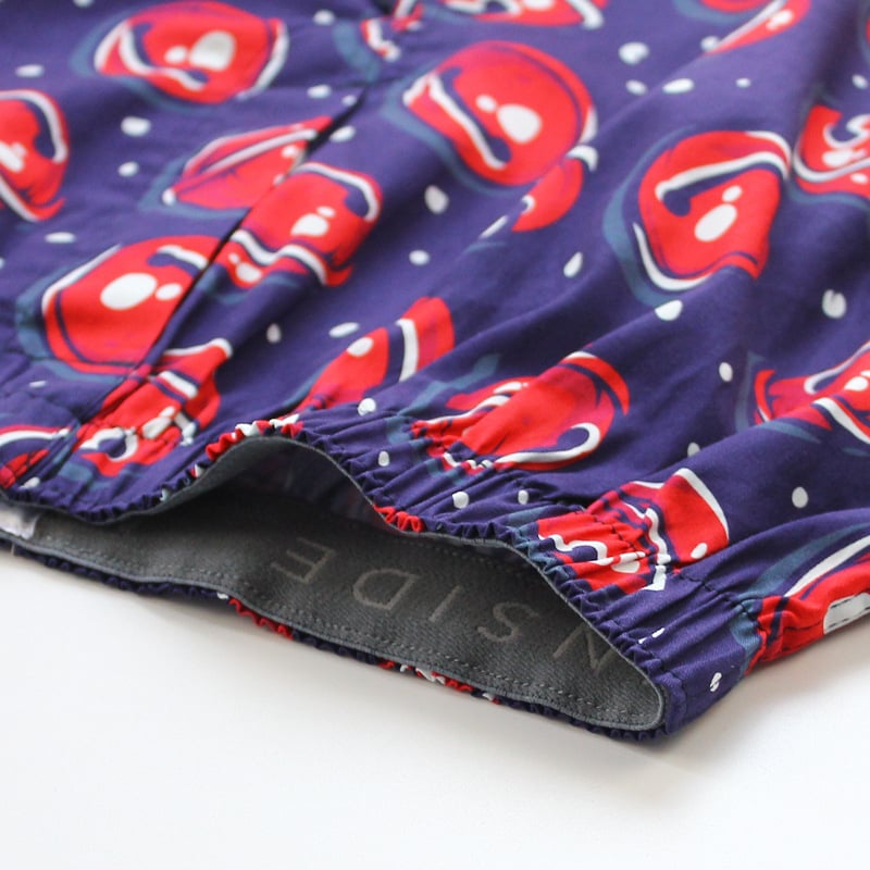 Șorturi boxeri pentru bărbați, croială lejeră, imprimare digitală, 100% bumbac, respirabile, talie medie