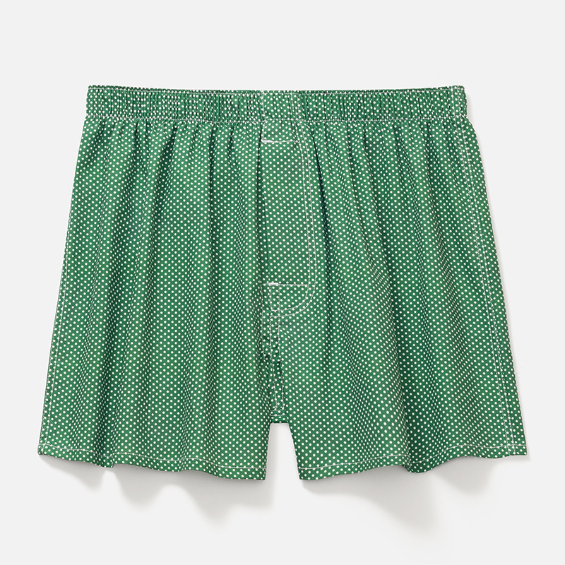 Șorturi boxeri pentru bărbați, croială lejeră, imprimare digitală, 100% bumbac, respirabile, talie medie