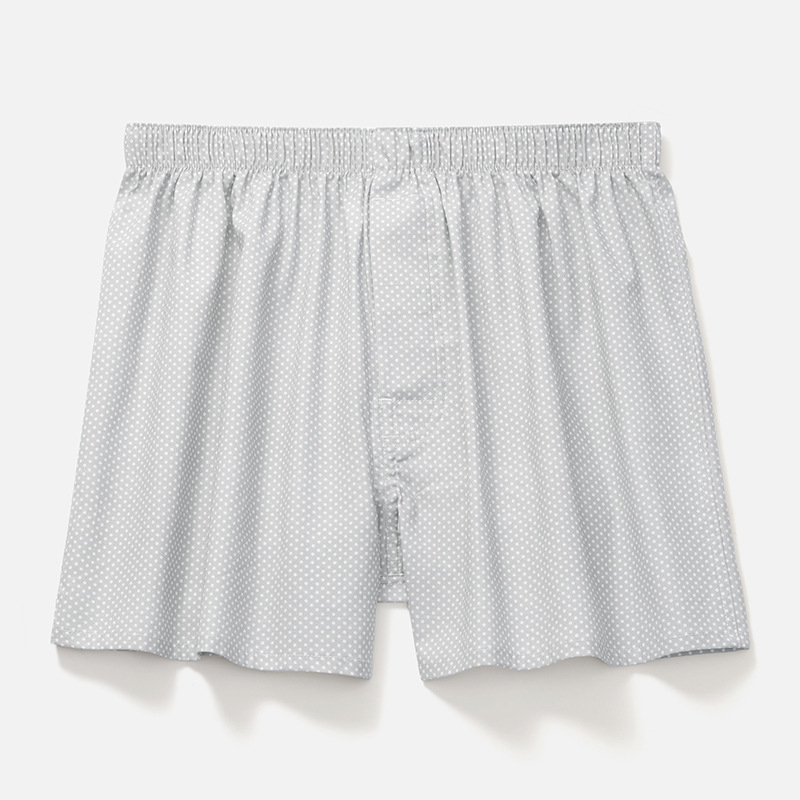 Șorturi boxeri pentru bărbați, croială lejeră, imprimare digitală, 100% bumbac, respirabile, talie medie