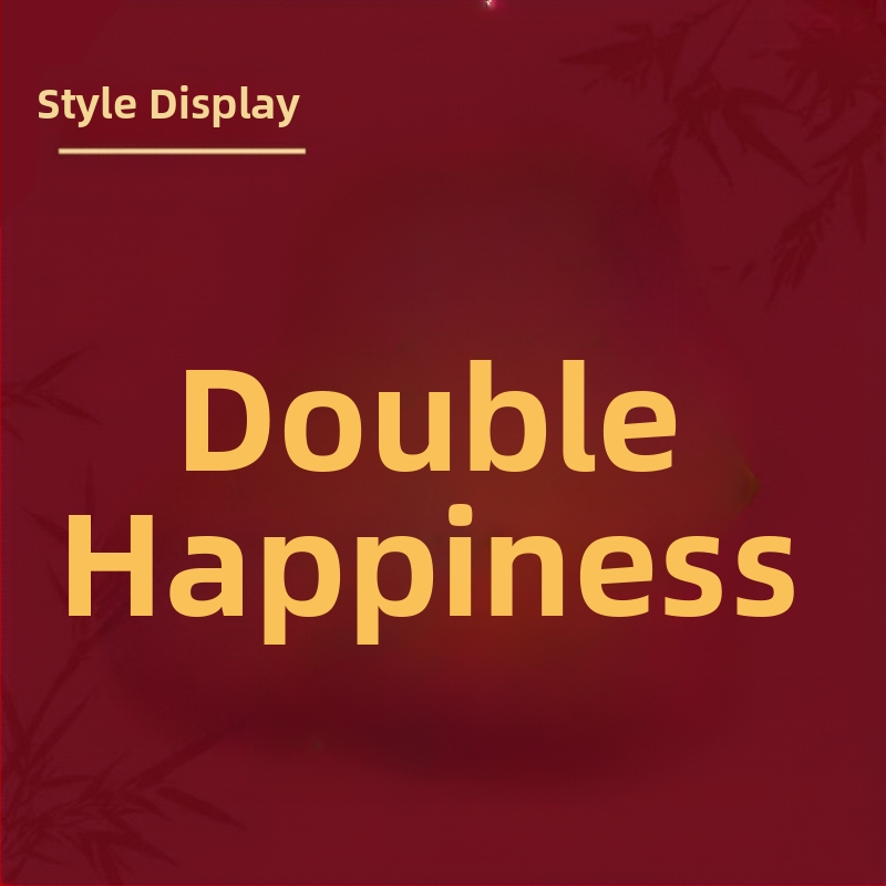 Svadobná dekorácia s symbolom Dvojitého šťastia na KT doske, s lepidlom, rekvizít pre nevestu a kulisa svadobnej miestnosti.