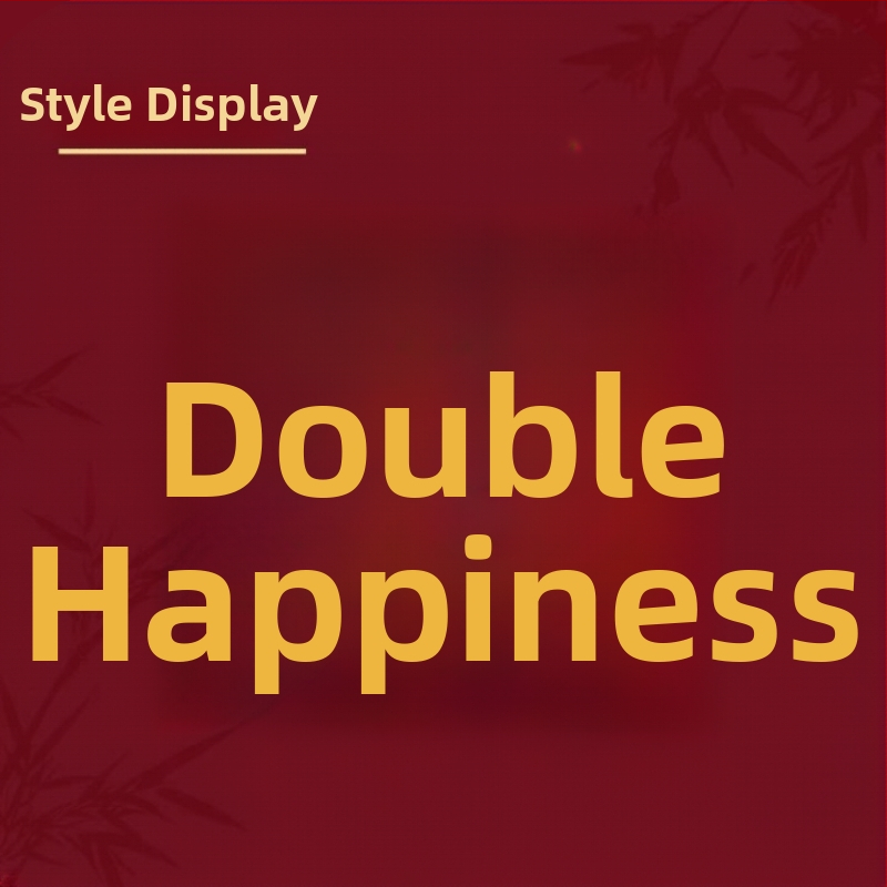 Svadobná dekorácia s symbolom Dvojitého šťastia na KT doske, s lepidlom, rekvizít pre nevestu a kulisa svadobnej miestnosti.