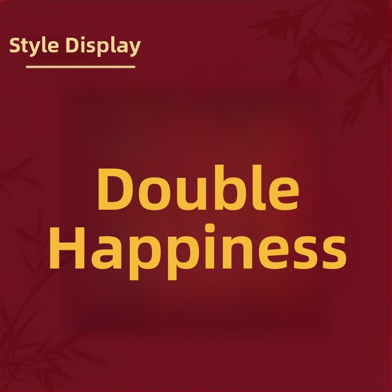 Svadobná dekorácia s symbolom Dvojitého šťastia na KT doske, s lepidlom, rekvizít pre nevestu a kulisa svadobnej miestnosti.