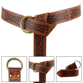 Cosplay csuklópánt és öv, európai középkori lovag, Viking stílusú domborított felület, állítható; Felnőtteknek; Márka Other; Megjelenés 2024 tavasz