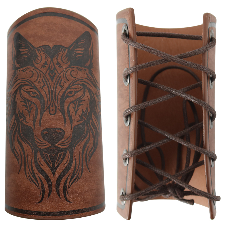 Cosplay csuklópánt és öv, európai középkori lovag, Viking stílusú domborított felület, állítható; Felnőtteknek; Márka Other; Megjelenés 2024 tavasz