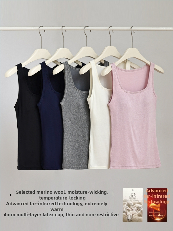 Vestă pentru femei din amestec de lână, cu căptușeală pentru bust – Slim Fit, elasticitate mare, bretele duble, fără mâneci, sezon toamnă-iarnă 2025