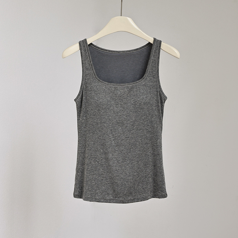 Vestă pentru femei din amestec de lână, cu căptușeală pentru bust – Slim Fit, elasticitate mare, bretele duble, fără mâneci, sezon toamnă-iarnă 2025