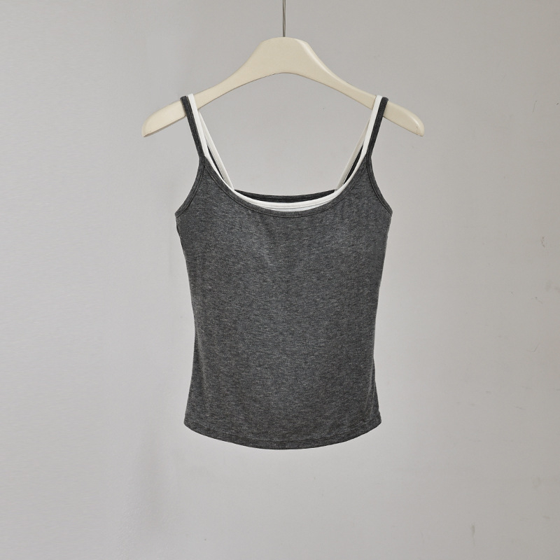 Vestă pentru femei din amestec de lână, cu căptușeală pentru bust – Slim Fit, elasticitate mare, bretele duble, fără mâneci, sezon toamnă-iarnă 2025