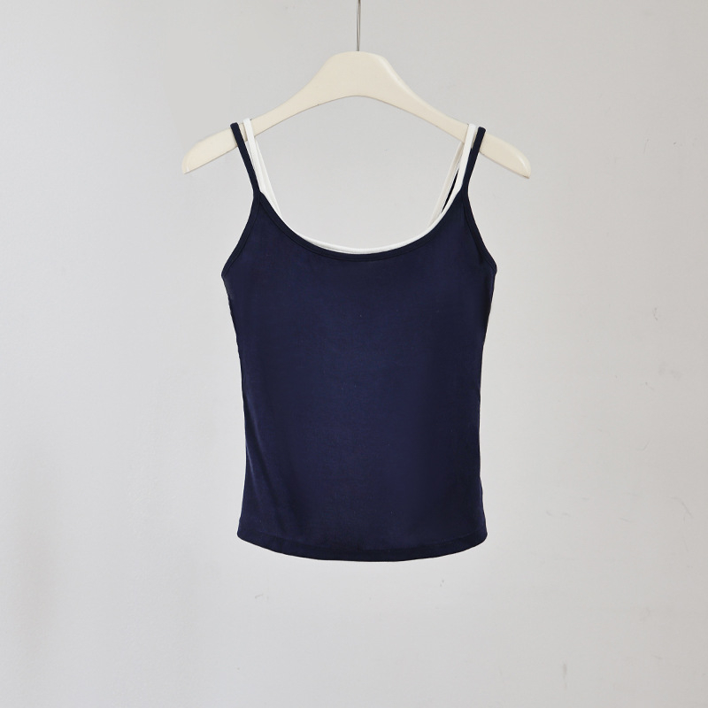 Vestă pentru femei din amestec de lână, cu căptușeală pentru bust – Slim Fit, elasticitate mare, bretele duble, fără mâneci, sezon toamnă-iarnă 2025