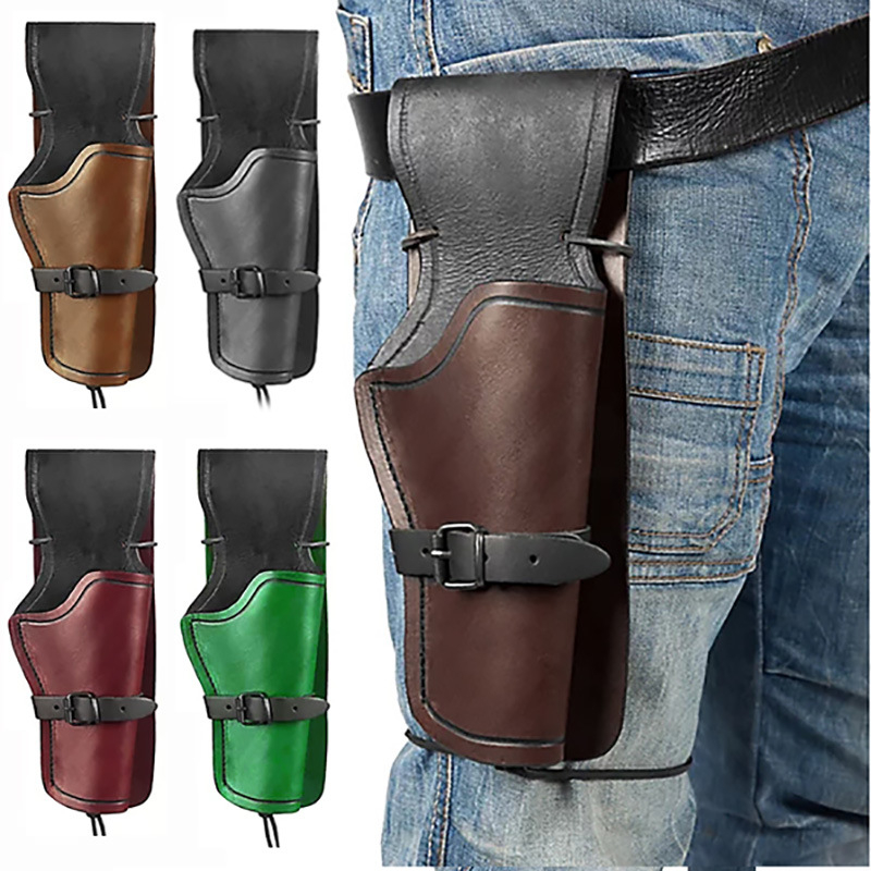 Holster pentru revolver pentru cosplay, design medieval retro-punk occidental, recuzită pentru Halloween (Brand: Altul; În stoc; Adulți; Primăvara 2025)