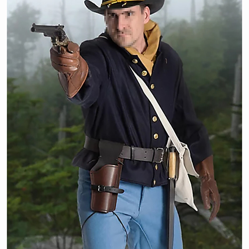 Holster pentru revolver pentru cosplay, design medieval retro-punk occidental, recuzită pentru Halloween (Brand: Altul; În stoc; Adulți; Primăvara 2025)