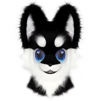 Fursuit glava – pliš zvijer, nosiva pas za cosplay, odrasli, jesen 2024