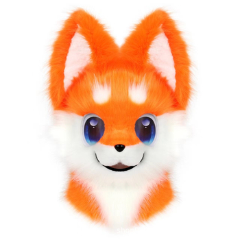Fursuit glava – pliš zvijer, nosiva pas za cosplay, odrasli, jesen 2024