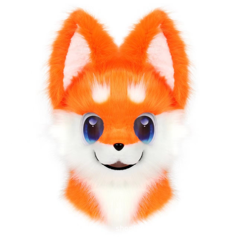 Fursuit glava – pliš zvijer, nosiva pas za cosplay, odrasli, jesen 2024