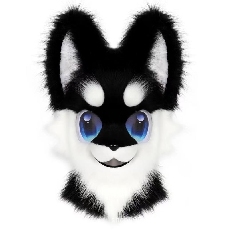 Fursuit glava – pliš zvijer, nosiva pas za cosplay, odrasli, jesen 2024