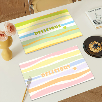 PU ruutplaad lauale, ühevärviline muster, veekindel ja õli-kindel, kuumuskindel, paksus 0,8 mm