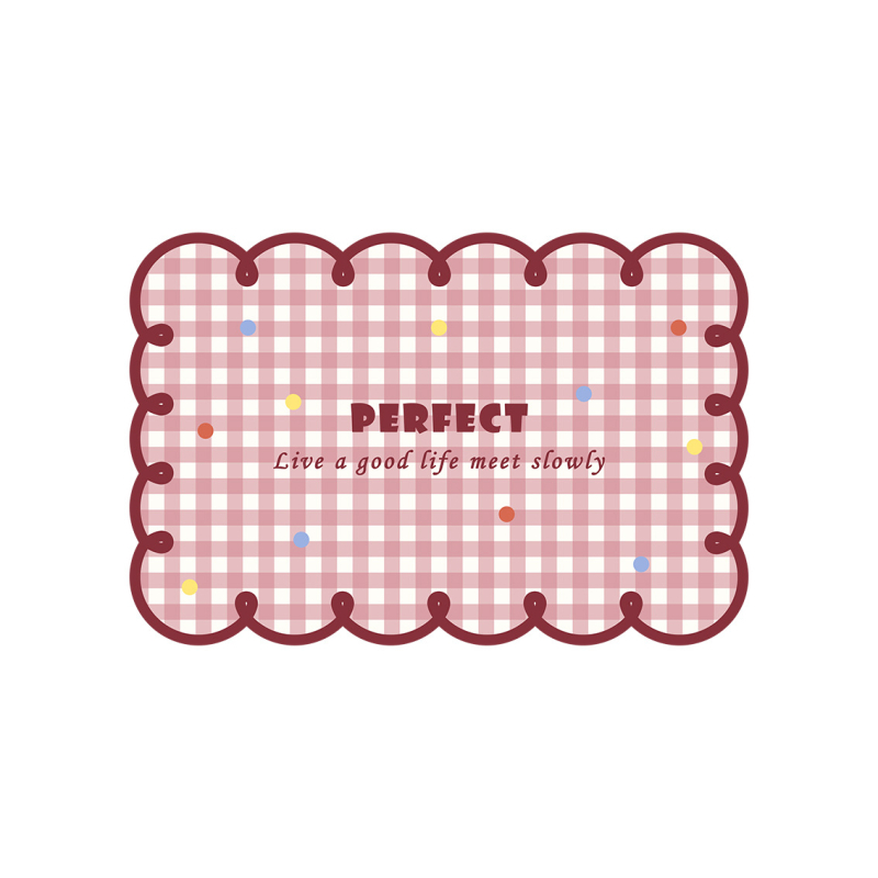 PU ruutplaad lauale, ühevärviline muster, veekindel ja õli-kindel, kuumuskindel, paksus 0,8 mm