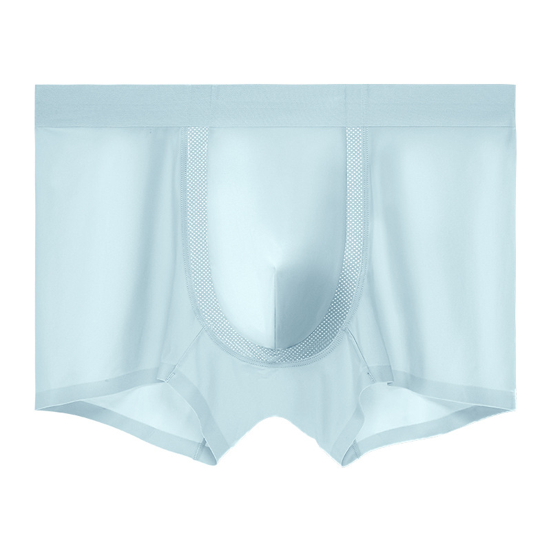 Muške bokserice | Najlon Ice-Silk mreža, brzo sušenje, prozračnost | Srednji pojas, jednostavno tkanje