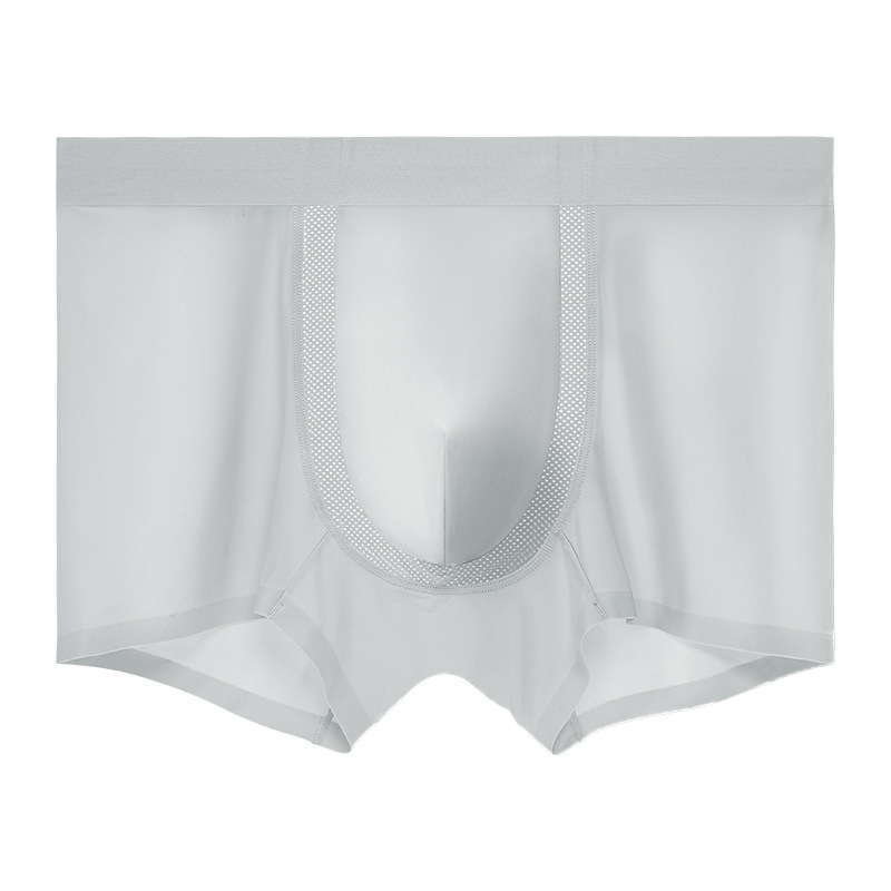 Muške bokserice | Najlon Ice-Silk mreža, brzo sušenje, prozračnost | Srednji pojas, jednostavno tkanje