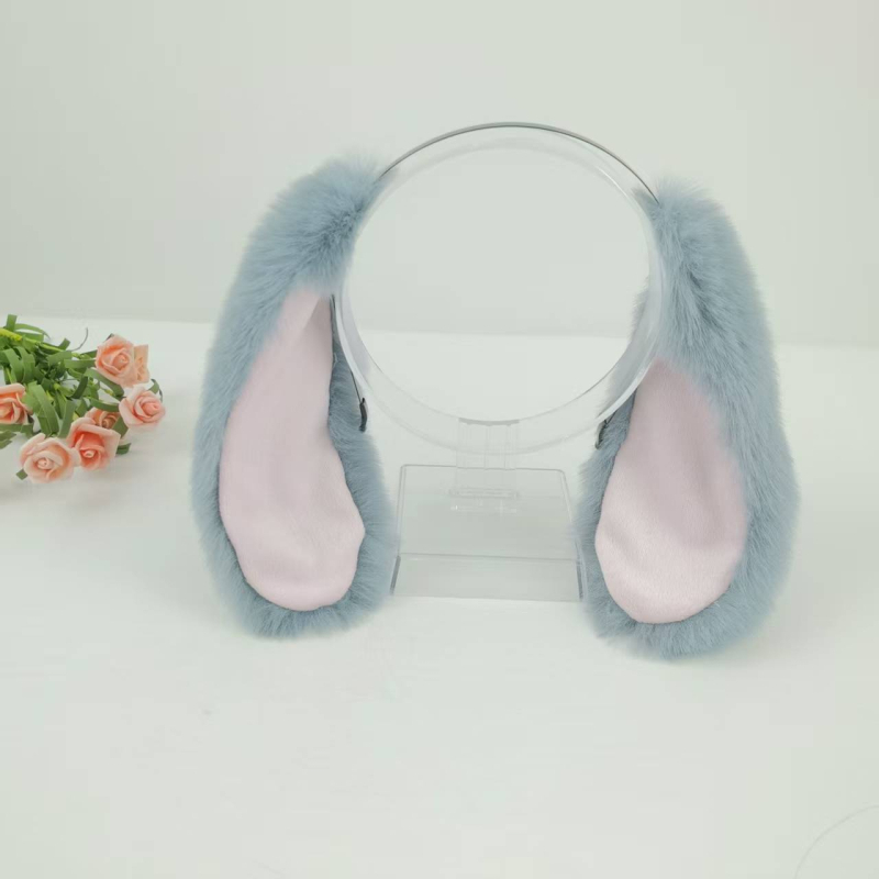 Bandă de păr din pluș pentru cosplay cu urechi de iepure atârnate și design de urechi de câine — Cod 005, pentru copii, Primăvara 2025