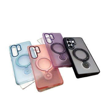 Θήκη Samsung S25 Ultra για κινητό με μαγνητικό περιστρεφόμενο στήριγμα 360°, PC+μέταλλο, ματ φινίρισμα, ανθεκτικό στις πτώσεις