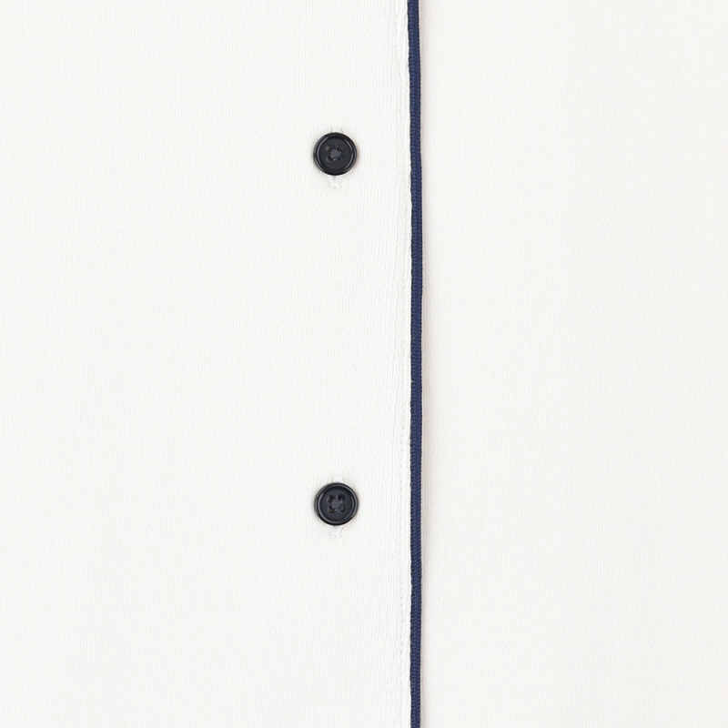 Японски стил модал-памучен пижамен комплект за жена и мъж – 54% модал, 39% памук, 7% еластан; средно тегло 161–180 g/m²; лапово яка, дълги ръкави, панталони; домашно облекло за всички сезони