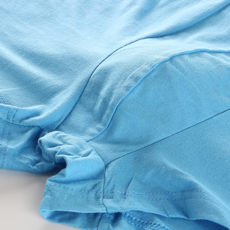 Férfi pamut alsónemű, magas derekú, lélegző, 100% pamut ágyéki bélés, egyszínű mintázat, középkorú és idősebb férfiaknak