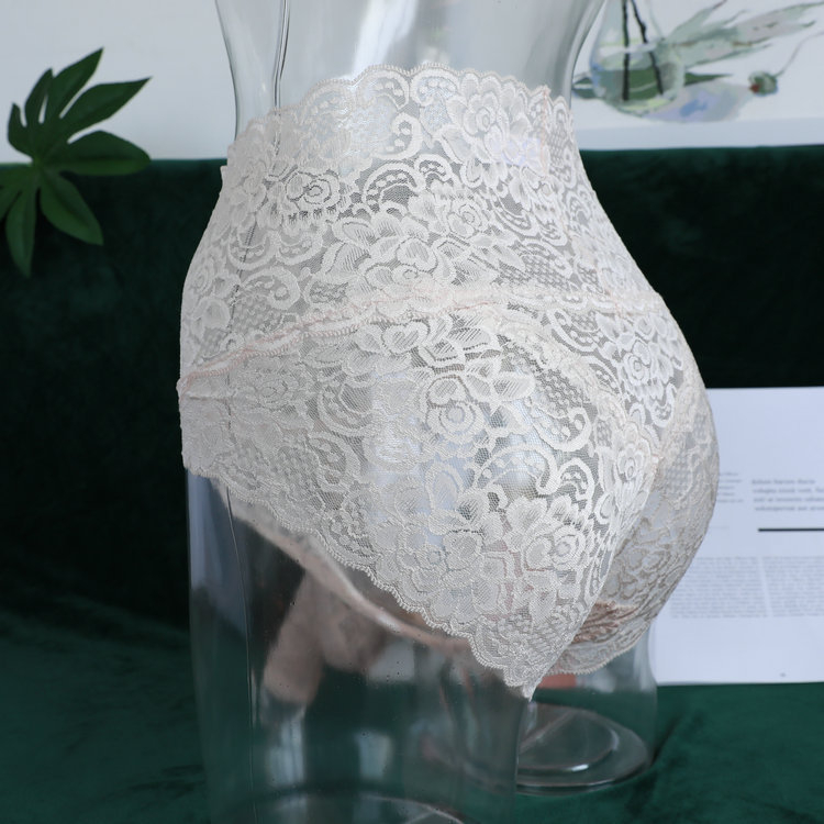 Boxeri bărbați din dantelă talie înaltă, jacquard, respirabili, modelarea corpului