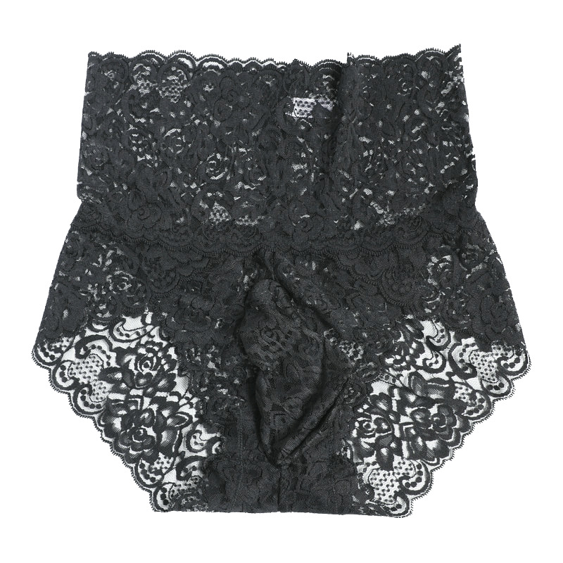 Boxeri bărbați din dantelă talie înaltă, jacquard, respirabili, modelarea corpului