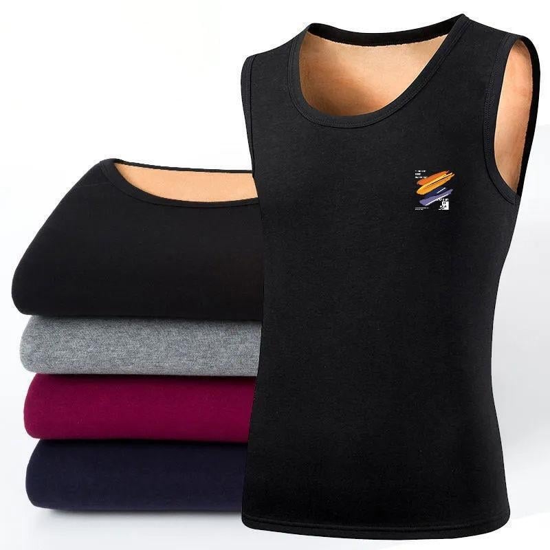 Termális mellény fleece bélés, kordurú anyag, csíkos minta, téli viselet