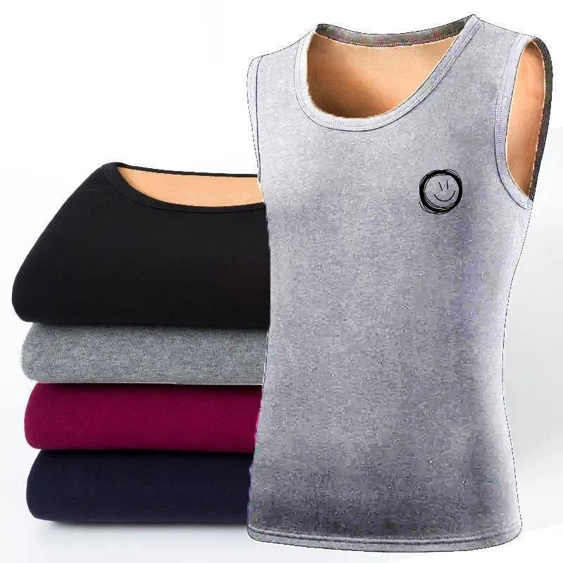 Termális mellény fleece bélés, kordurú anyag, csíkos minta, téli viselet