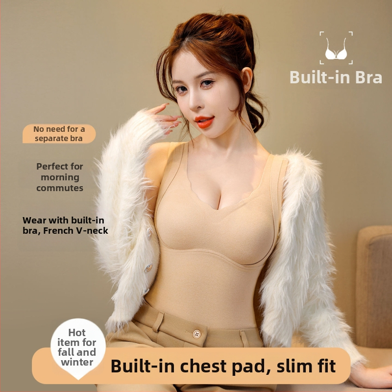 Moteriška šiluminė liemenė, poliesteris (90–95%), V formos kaklas, su įdėklu krūties pagalvė, vieno sluoksnio, 251–300 g/m²