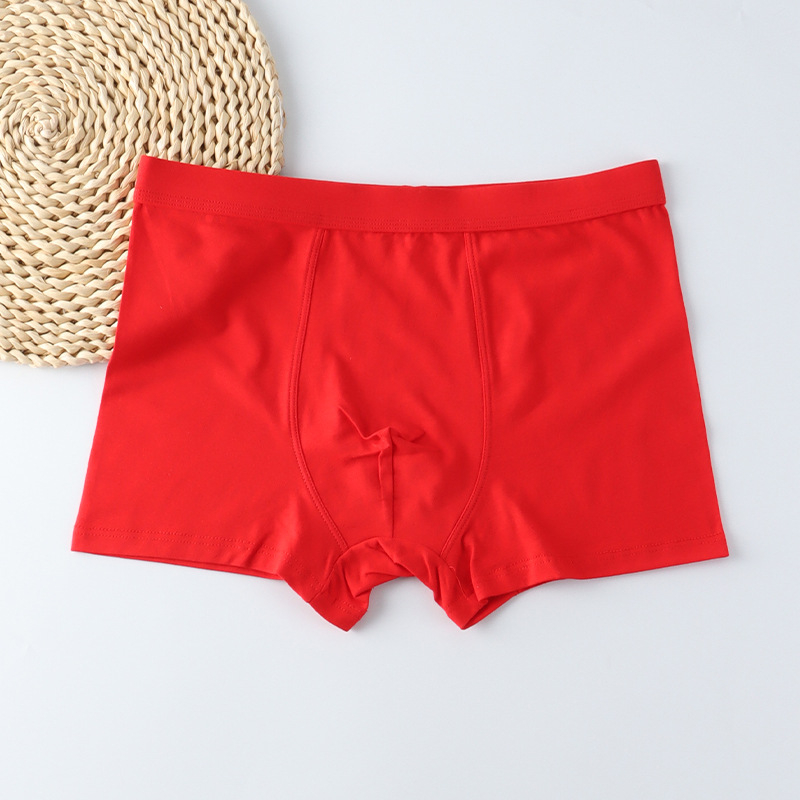 Boxer pentru bărbați din bumbac, talie înaltă, respirabile, 90-95% bumbac, model solid