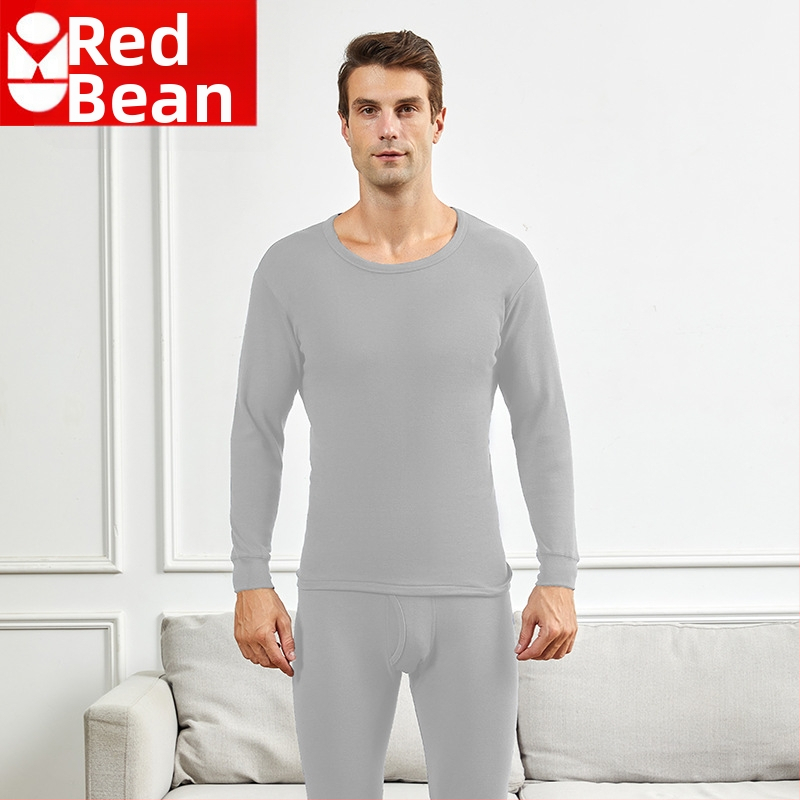 Vyrų medvilninis šilto apatinio komplektas su vidutiniškai aukštu kaklu, laisvas kirpimas, viengubas sluoksnis, ekstra storas audinys 301–350 g/m², 100% medvilnė pamušalas, skirtas vyresniems vyrams.