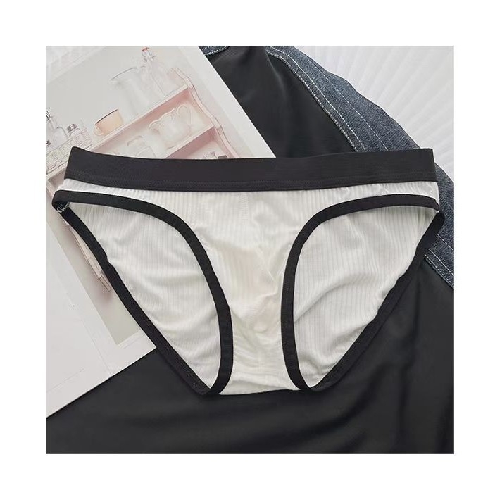 Boxeri bărbați din viscoză, respirabili, modelare a corpului, țesătură ribată, talie joasă