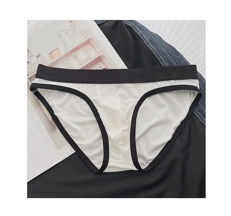 Boxeri bărbați din viscoză, respirabili, modelare a corpului, țesătură ribată, talie joasă