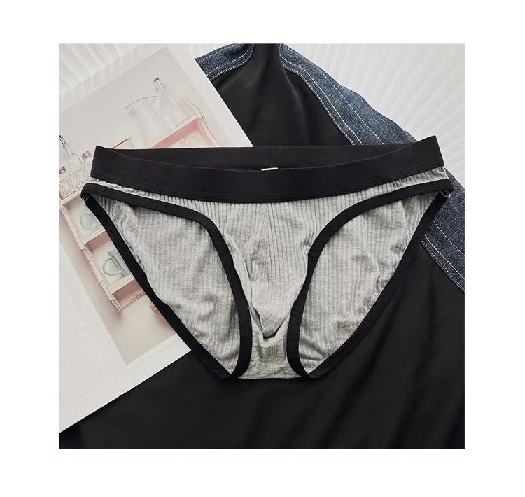 Boxeri bărbați din viscoză, respirabili, modelare a corpului, țesătură ribată, talie joasă