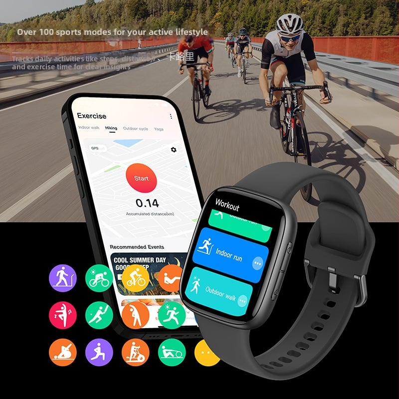Pametni sat s AMOLED zaslonom, Bluetooth pozivi, praćenje otkucaja srca, mjerenje zasićenja kisikom u krvi, praćenje sna