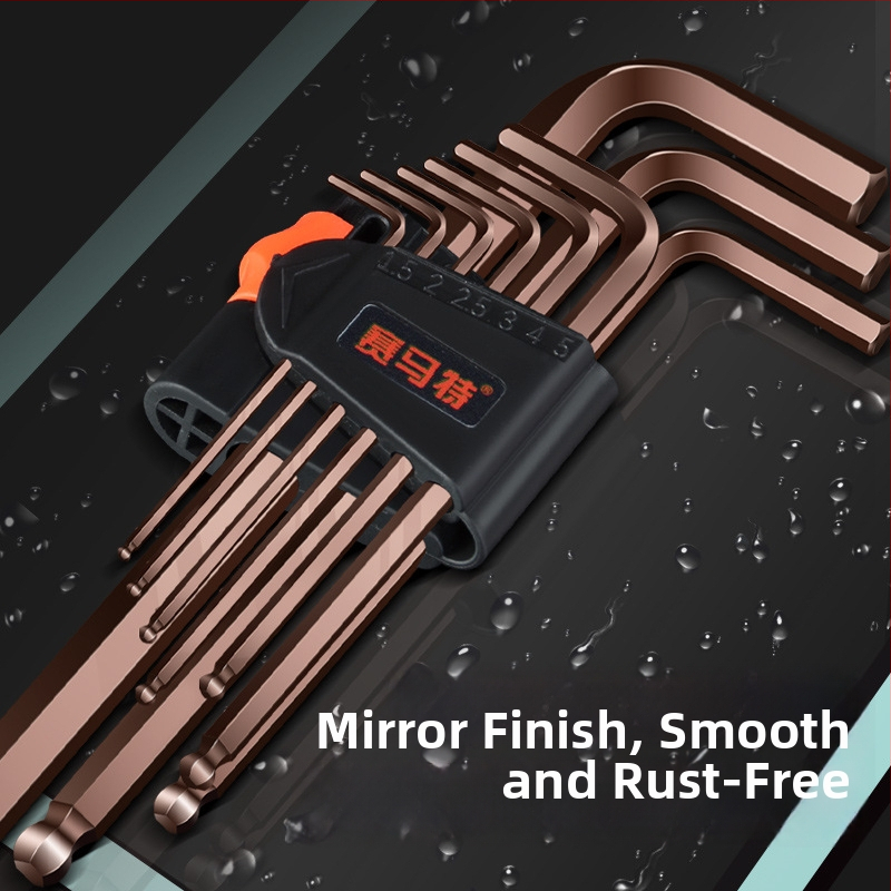 Allen kľúč – vnútorný šesťuholník, S2 nástrojová oceľ, Mongolian značka