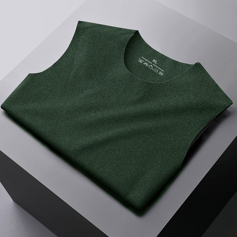 Θερμικό τοπ με βελούδινη επένδυση, ψηλό γιακά, unisex, μακριά μανίκια, πολυεστέρας 95–100%